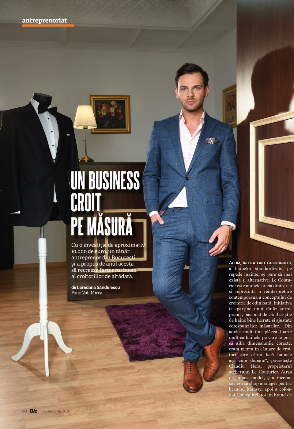 Claudiu Hera, manager Le Couturier